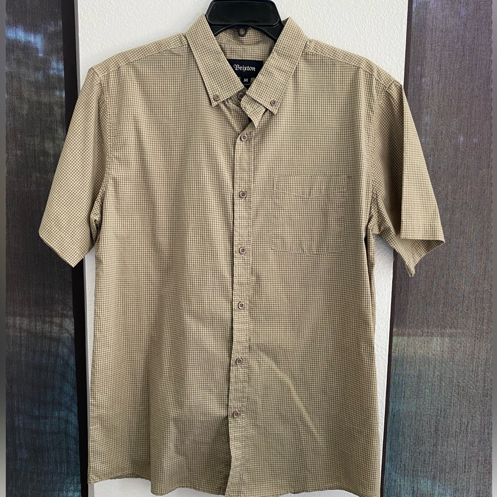 Brixton Men’s S/S Checkered Button Down Shirt
